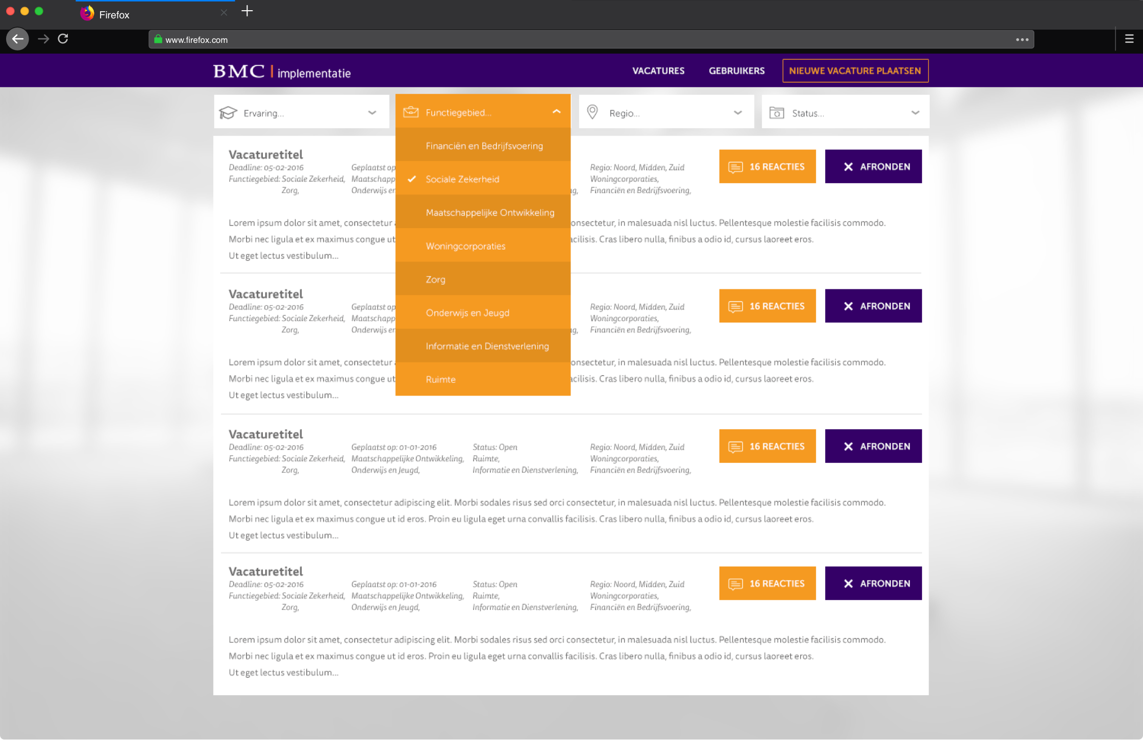 BMC Web App